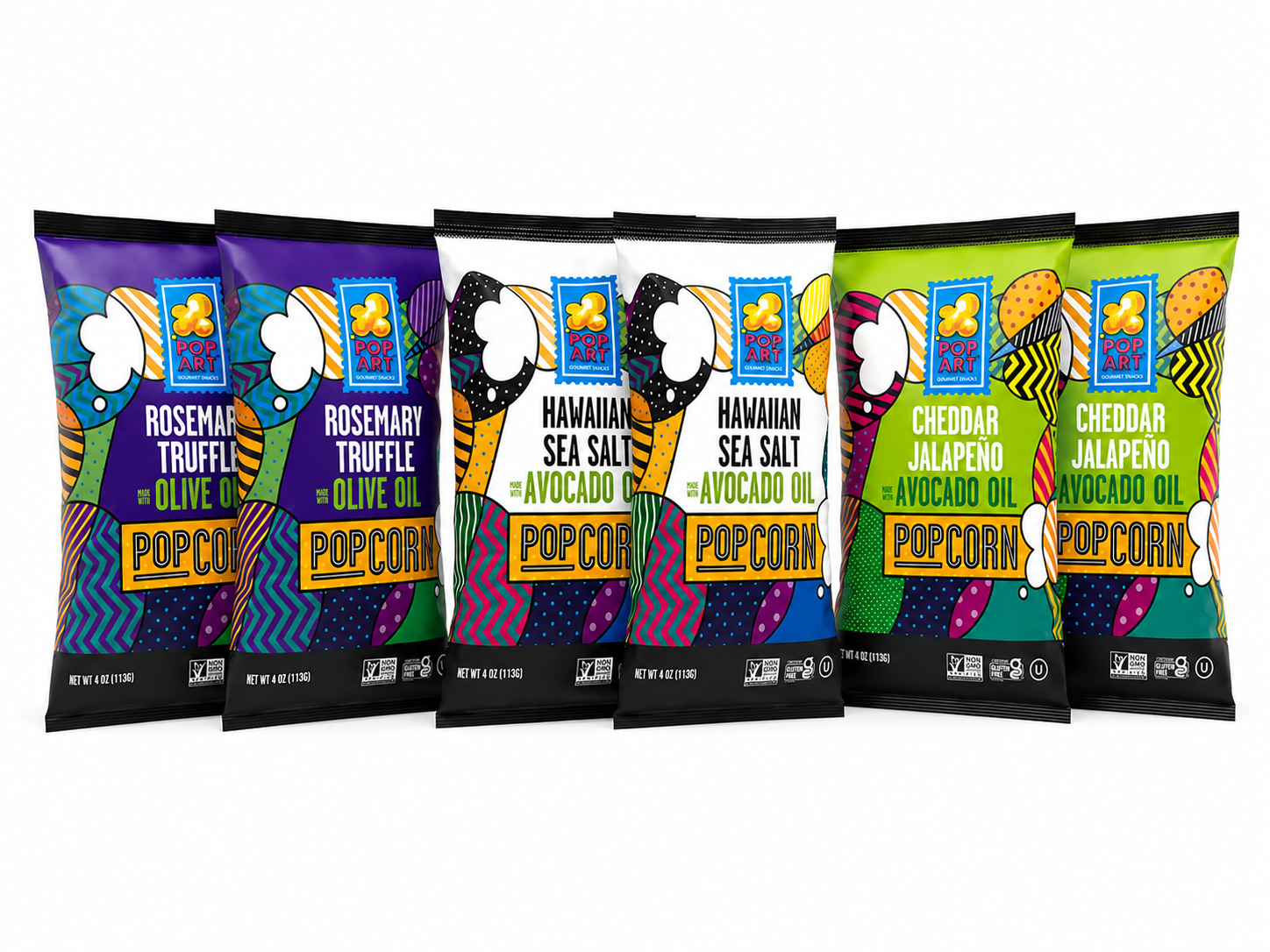 Popcorn 6-Pack – Pop Art Snacks